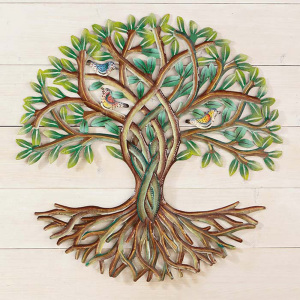 rooted leafy tree wall art alt