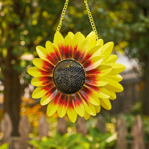 rustic sunflower bird feeder alt