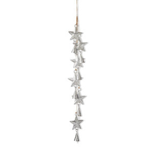Silver Stars Wind Chime