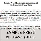 sample press release
