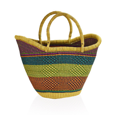 Decorative Baskets From Ghana | Adaba Boat Accent Basket | SERRV