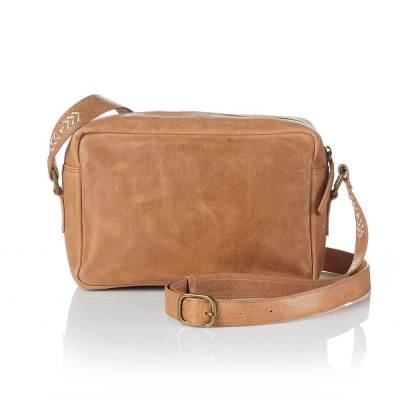 Genuine Leather Handbags | Taanka 15x13 Leather Tote Bag | SERRV