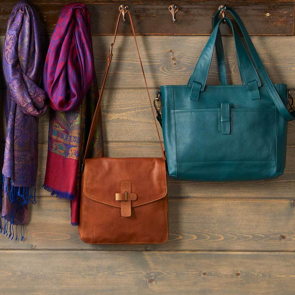 Teal All-For-One Leather Bag
