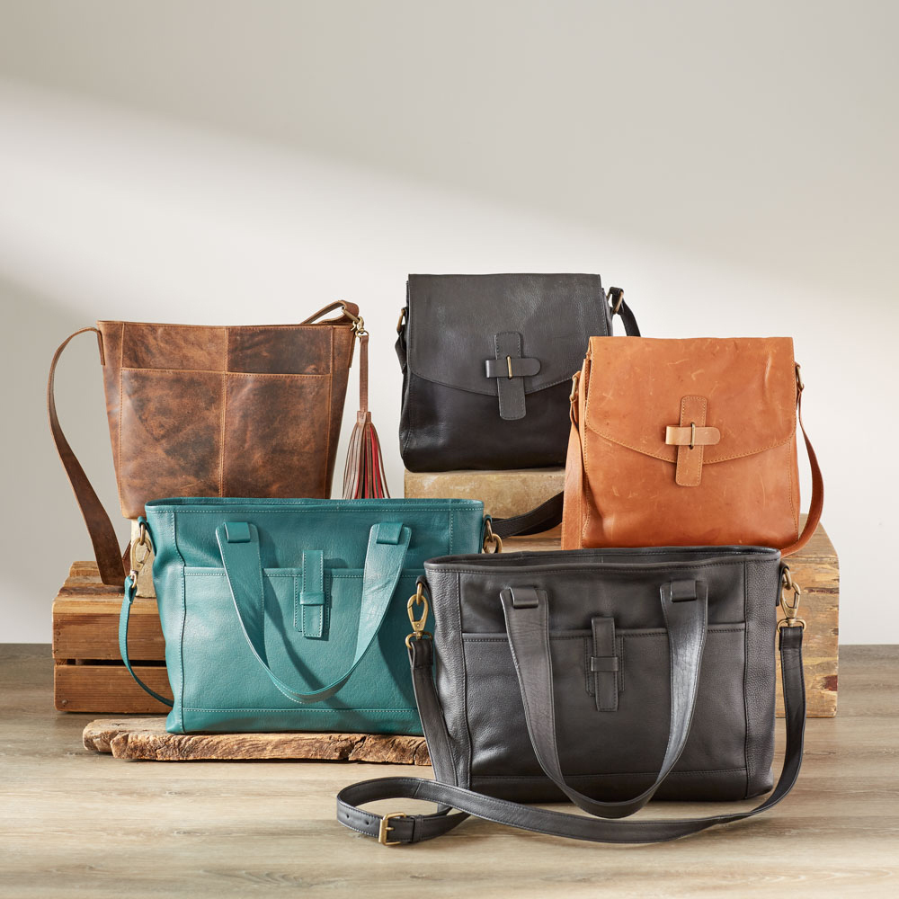 Rustic Leather Crossbody Bag, Handbags & Wallets: SERRV International
 Rustic Leather Purses
