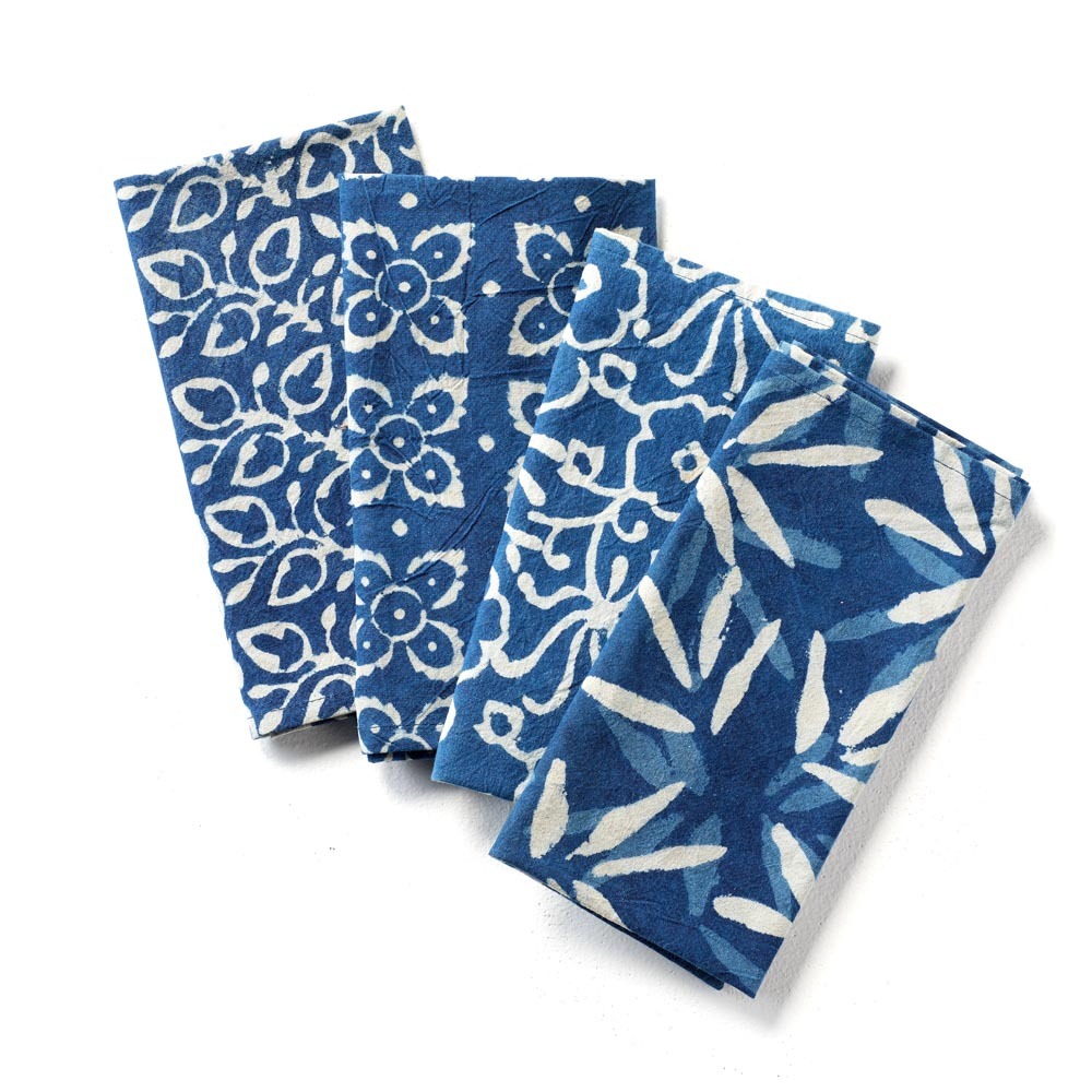 Home Use Personal Use Custom Order Napkins Hand Block Print Napkins Block Print Napkins Cotton Napkins For Dinning Table