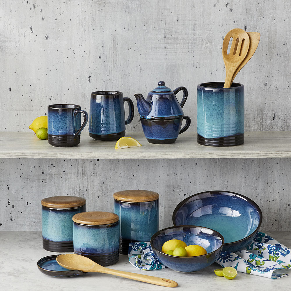 Lak Lake Ceramic Tea Infuser Teapot, Wedding Gifts: SERRV
