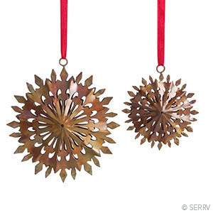 Duo Snowflakes Ornaments, Ornaments: Serrv International