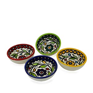 hand painted dipping bowls