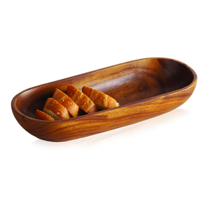 oval wood tray
