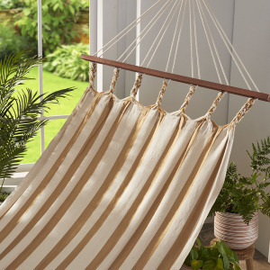 tan & white framed hammock alt 2