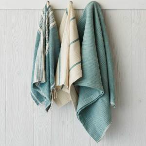 amhara hand towel - aqua alt