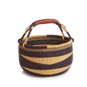 naturally navy bolgatanga basket