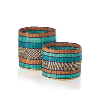 earth and ocean nesting baskets set