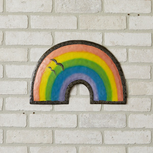 rainbow metal wall art alt