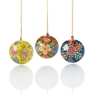 kashmiri ball ornament set