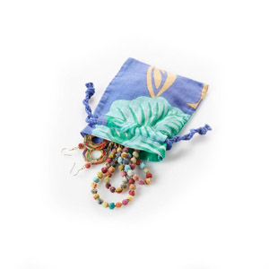 sari jewelry pouch set
