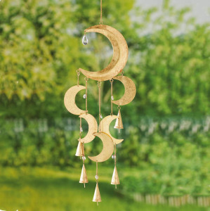Crystal Moon Recycled Iron Chime alt