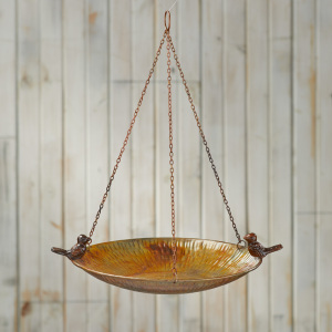 eco iron hanging birdbath