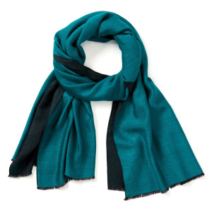 turquoise kashmiri solid scarf