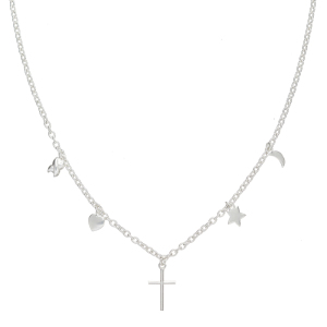 Manna Cross Charm Necklace alt