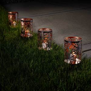 spiderweb lantern stakes - set of 2 alt
