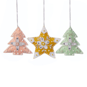 jolly zardosi ornaments - set of 3
