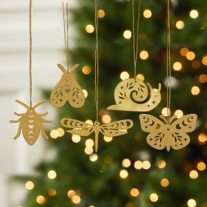 enchanted insect ornaments - set of 5 alt