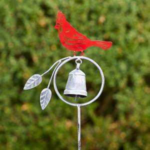 cardinal chime garden stake alt