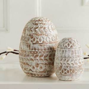 badhana carved eggs - set of 2 alt