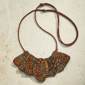java batik leather necklace alt