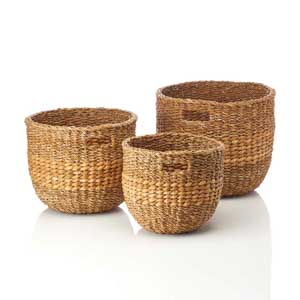 natural nesting baskets set