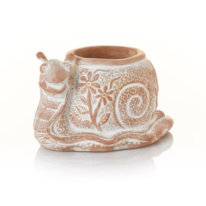 whats the hurry snail terracotta planter