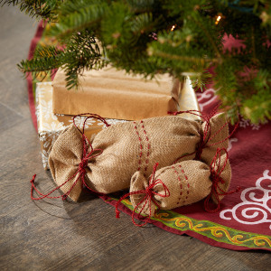 small jute tie gift wrap - set of 3 alt 2
