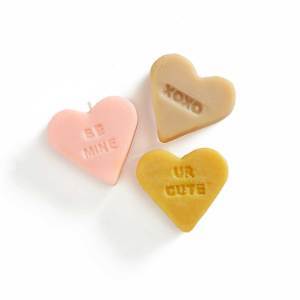 love note heart soaps - set of 3