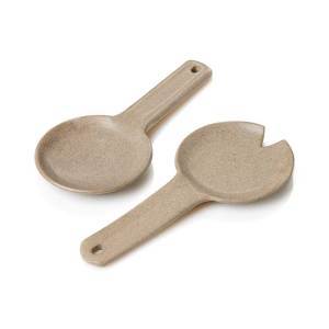 stone gray dhabba serving utensils - set of 2