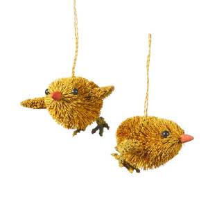 dancing buri chick ornaments set of 2