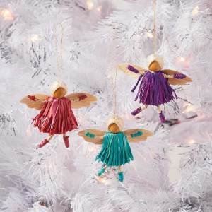 cheerful fairy ornaments - set of 3 alt