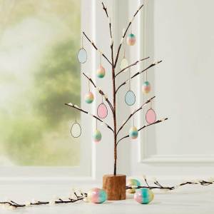 candy-colored capiz egg ornaments - set of 6 alt