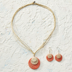 Tsambo Woven Layered Necklace alt 1 alt 2