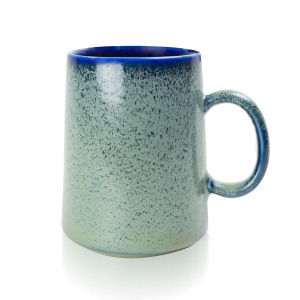 farmhouse speckled sage tall mug