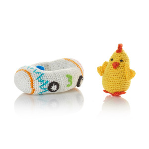 Crocheted Racer Chicken #3 alt 2