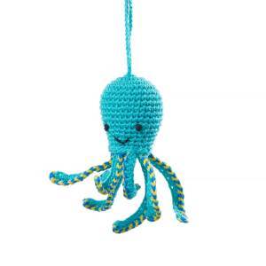 octopus crocheted ornament