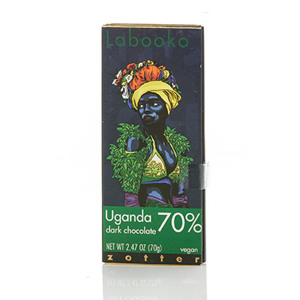 Uganda 70 Percent Vegan Dark Chocolate Bar