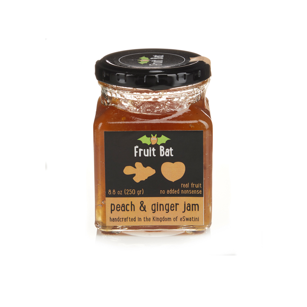fruit bat peach ginger jam