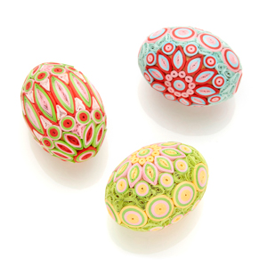spring radiance quilled eggs